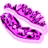 cute pink glitter kiss