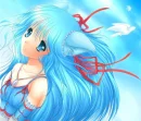 blue girl