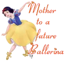 Mother to a future ballerina Snow White