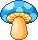 blue mushroom