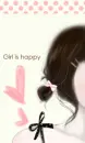 girl is happy