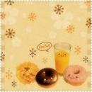 too cute kawaii yummy donuts with orange juice