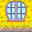 cute girl at the window : i love you