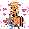 Blonde beach party Doll