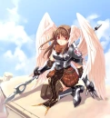 angel with spear