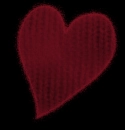 cherry red emo heart