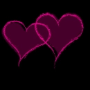 punk pink hearts
