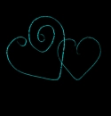 teal emo Hearts