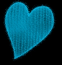 teal emo heart