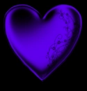Purple Flower Heart