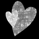 white emo hearts