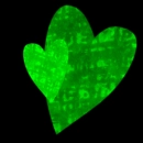 lime green emo hearts