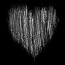 white emo heart