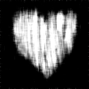 white emo heart