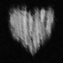 white emo heart