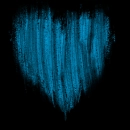 blue emo heart