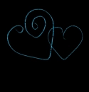 teal emo Hearts