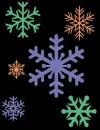 Colorful Snowflakes