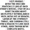 best friends...