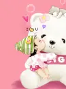 BABY HUGING BEAR