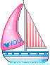 Pink Love Sailboat