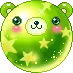 Green Bubble Bear