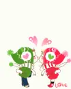 WINTER CUTIES KISSING