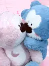 BLUE BEAR KISSING