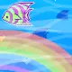 rainbow in the ocean