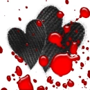 blood and black hearts
