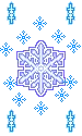 blue snowflakes