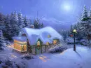 moonlight xmas snow