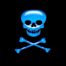 jello blue skull