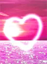 pinK hearT in th beaCh