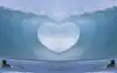 wave making a heart