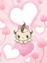 ANGEL BABY WITH HEARTS 