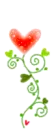 cute flower heart
