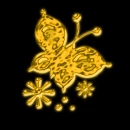 gold butterfly