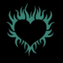green flame heart