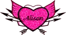 Alison - Heart w/ Wings