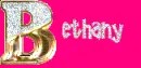 Bethany with glittery acents