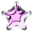 cute kitty pink star with silver frame