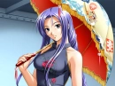 holding an umbrella