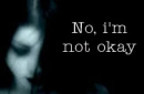 Goth girl, sad