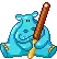 hippo in love