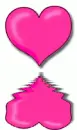 reflecting heart