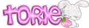 torie glitter bunny