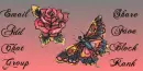 Rose & Butterfly Contact Box