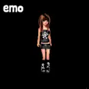emo doll crying