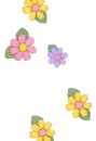 falling flowers
